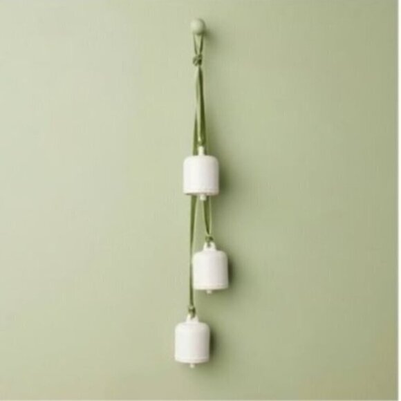 3-Bell Ceramic Christmas Door Swag Cream - Hearth & Hand Magnolia, Target 2023 - Picture 1 of 4